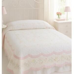 "Blushing Petals"‎ – 60" x 80" Hand-Quilted Limited Edition Quilt #166